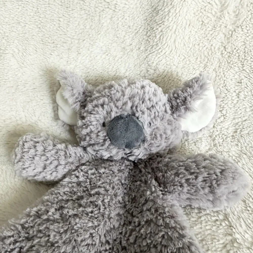 Demdaco Grey Koala Bear Rattle Lovey 15” Baby Plush Toy Soother